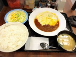 松屋のチーズオムデミハンバーグ定食1,280円